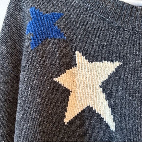 Madewell Starry Night Charcoal Grey Merino Wool Pullover Sweater Small - Picture 5 of 11